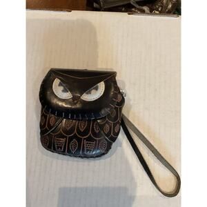 Hand crafted Brown Leather Owl Coin Purse